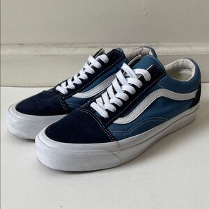 Vans premium vault old skool navy blue shoes men’s 9 womens 10.5
